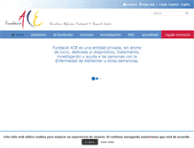 Tablet Screenshot of fundacioace.com